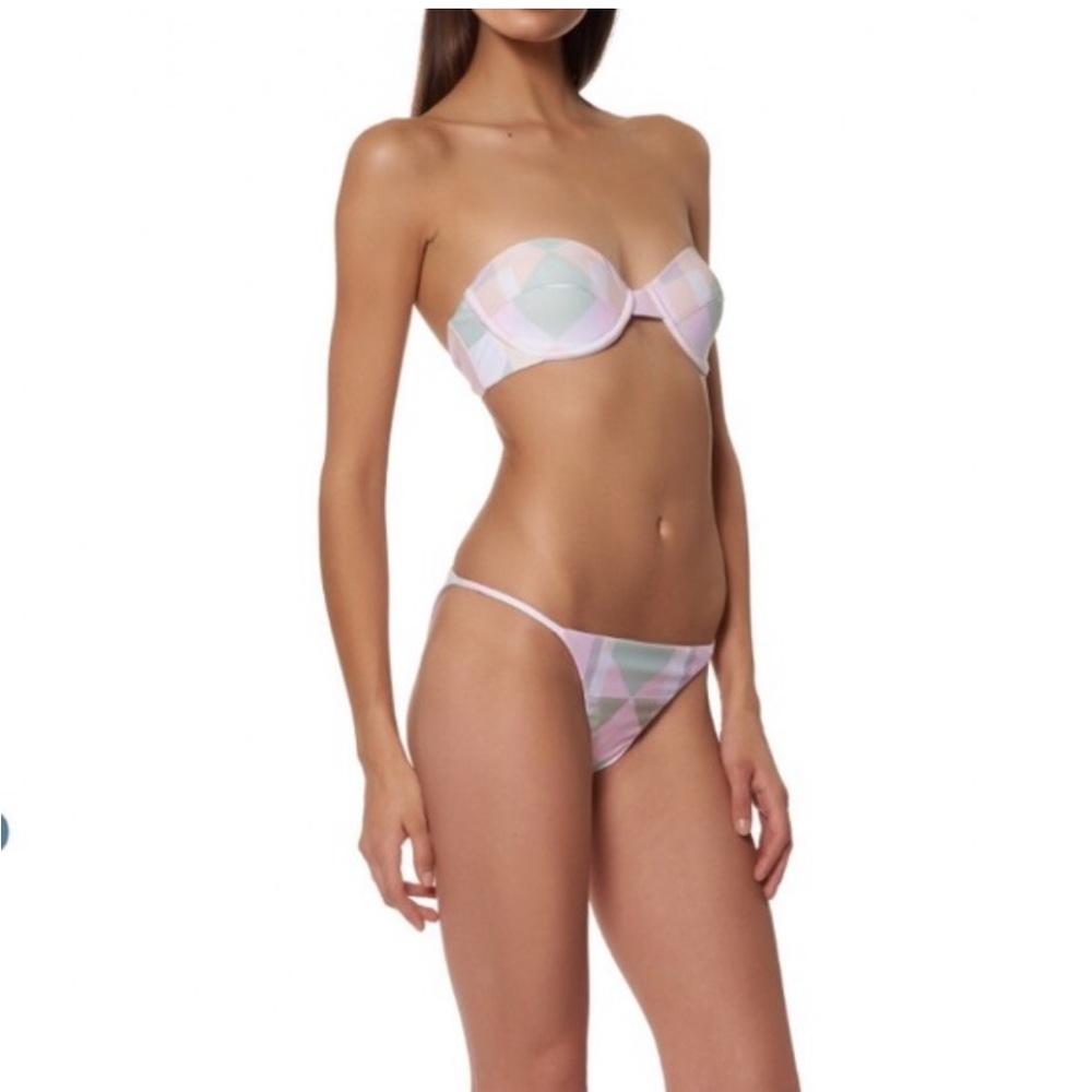 Mara Hoffman Bikini Bottoms in Pastel Pink NWT Small